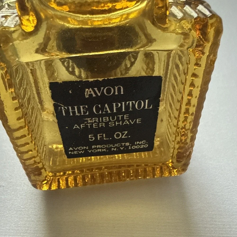 Vintage Avon The Capitol Wild Country After Shave Bottle 4.5oz ‎ Original Box